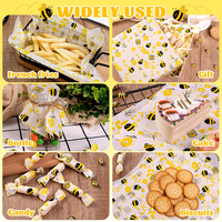 Papier parchemin personnalisé simple face PE |   Emballage alimentaire commercial résistant à la graisse, de qualité alimentaire, pour hamburgers, sandwichs, gâteaux, pain, biscuits