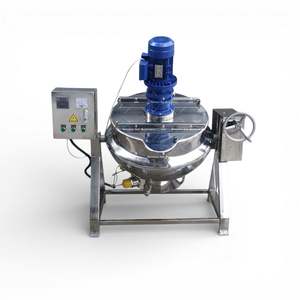 Marmita Industrial de 500 Litros a Gas, Olla de Acero para Cocción con Agitador, Mermelada al Vapor - Product Image 1