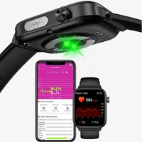 Reloj Inteligente de Salud con ECG, Cuadrado, Magnético, Resistente al Agua IP68, Monitoreo de Oxígeno en Sangre, Frecuencia Cardíaca, Presión Arterial, Pantalla IPS, Juegos