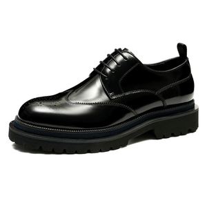 Men's Classic Oxford Dress <b>Shoes</b> with <b>Increased</b> <b>Height</b> Men's Fashionable Wedding <b>Shoes</b> with Pointed Toes Sizes 37 - 46 - Product Image 2