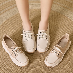 Zapatos planos de tacón de cuña de verano para mujer multicolor de gran tamaño cómodos zapatos gruesos de plataforma sin cordones suelas suaves que no cansan para - Product Image 4