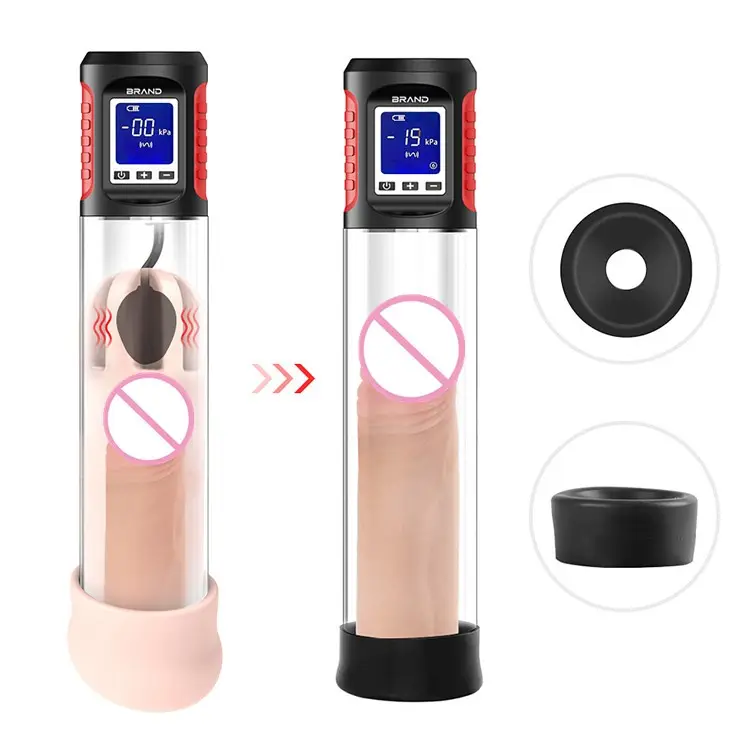 Male Masturbator Automatic Training Detachable with 9 Vibration Modes Penis Pump Vacuum with Sleeve
