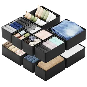 2024 Clothing drawer storage box, eight piece vanity storage compartment, wardrobe organizer and storage compartment