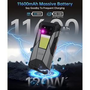 โทรศัพท์มือถือรุ่น 8849 Tank 4 Pro ทนทาน ความจุ 1TB แรม 36GB ระบบปฏิบัติการ Android 14 รองรับ 5G พร้อมโปรเจคเตอร์ในตัว หน้าจอ AMOLED ขนาด 6.73 นิ้ว 120Hz - Product Image 5