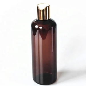 Factory Direct Sale Refillable 8oz 250ml 300ml 16oz Amber Empty Conditioner Lotion <b>Plastic</b> Shampoo <b>Bottle</b> With Disc Top Flip Cap - Product Image 1