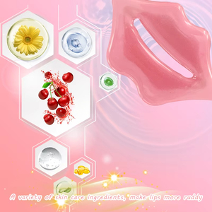 Private Label Vegan Collagen Hyaluronic Lip <b>Mask</b> Aloe Hydrating Anti Wrinkle Lip Care Sheet - Product Image 2