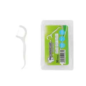 Kualitas tinggi Flosser Biodegradable Pick Floss gigi Pick Floss dibungkus secara individual Flosser grosir produsen