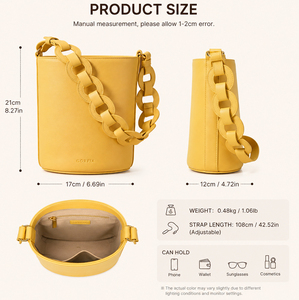 Sac seau en cuir PU pour femmes, sac à main à bandoulière tendance, sangle tissée, grande capacité, sac bandoulière pour usage quotidien - Product Image 6