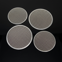 Disque filtrant en acier inoxydable 304 fritté à 3 ou 5 couches, maille ronde, 20-200 microns, résistant à l'écrasement, soudé par points, long
