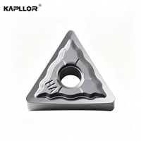 KAPLLOR TNMG160408-HA Plaquette de tournage triangulaire universelle en acier inoxydable pour CNC, pour tournage extérieur cylindrique et rainurage, OEM