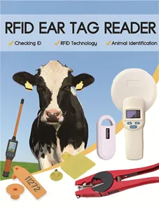 RFID 귀 태그 스캐너 HDX FDX-b 스타일 134.2 khz RFID 동물 리더