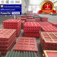 Placas de Mandíbula de Repuesto para Trituradora de Mandíbulas Maxton de Alto Contenido de Manganeso, Placas de Mandíbula Personalizadas para Chile, 1 Año de Garantía