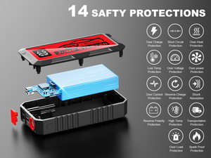2026 Potente Avviatore d'Emergenza <span class=keywords><strong>per</strong></span> Auto <span class=keywords><strong>12V</strong></span> con Condensatore 12000A 10000A 8000A, Caricabatterie e Power Bank ODM - Product Image 4