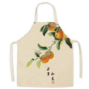 Mode haute qualité zodiaque chinois Animal tablier personnalisé coton tablier thème annuel conception travail tablier - Product Image 4