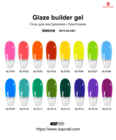 Gel de construction pour ongles Private Label Glaze, 16 couleurs, haute pigmentation, gel dur