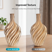 Filament SUNLU Silk PLA+ 2.0 avec finition soyeuse améliorée et qualité d'impression supérieure 1,75 mm 1 kg Filament PLA