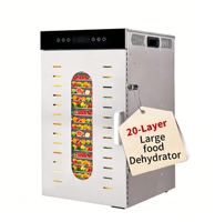 Professionele Cassave Vlees Industriële Commerciële 24-Tray Groente Dehydrator Voedsel Droogmachine Fruit Dehydrator Machine