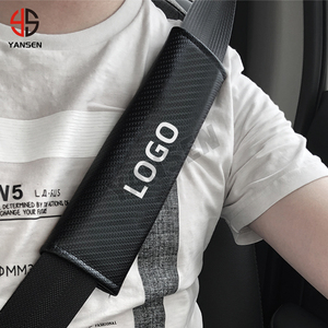 Coussinet d'épaule <span class=keywords><strong>de</strong></span> <span class=keywords><strong>sécurité</strong></span> en Fiber <span class=keywords><strong>de</strong></span> carbone, logo personnalisé, pour l'intérieur <span class=keywords><strong>de</strong></span> la voiture - Product Image 2