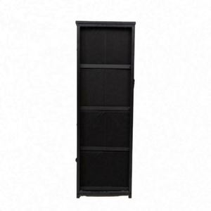 Modern Stainless Steel Dresser With Fabric & Pine <b>Cabinet</b> - Product Image 4