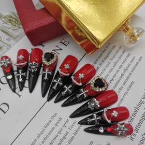Uñas postizas acrílicas personalizadas hechas a mano <span class=keywords><strong>2022</strong></span>, uñas artificiales <span class=keywords><strong>de</strong></span> cobertura completa con caja <span class=keywords><strong>de</strong></span> embalaje para uso en los dedos - Product Image 6