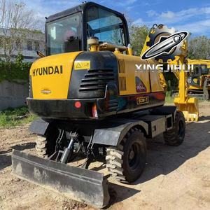 Excavadora de Ruedas Hyundai R60W Original de Corea de 6 Toneladas con Motor Yanmar, Sistema Hidráulico en Buen Estado, Usada, en Venta - Product Image 6