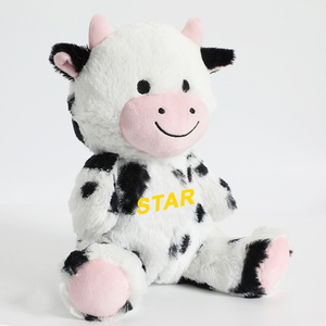 Peluche Mucca Bianca e Nera Kawaii - Adorabile Design con Faccina Sorridente per il Comfort del Bambino - Product Image 6