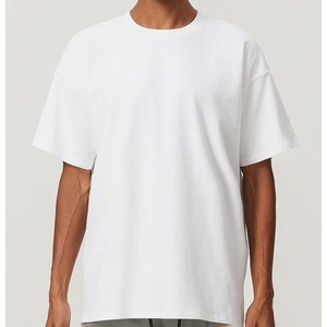 Camisetas Yiyi de Corte Holgado con Cuello Redondo, Mezcla de Algodón, Deportivas y Casuales <span class=keywords><strong>para</strong></span> Hombre, Transpirables, Suaves al Contacto con la Piel, que Absorben el Sudor - Product Image 5