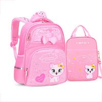 Schulranzen mit individuellem Logo für Mädchen, große Kapazität, Kinder-Notebook-Rucksack mit Cartoon-Druck