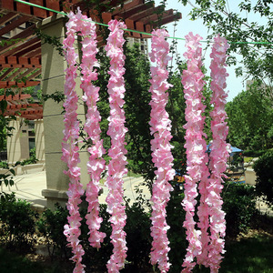 Fiori Artificiali di Ortensia, Ghirlanda di Piante Rampicanti, Stelo Decorativo Ecologico di Alta Qualità 200cm per Matrimoni, Decorazione Interna/Esterna - Product Image 5