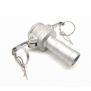 Adaptadores Camlock de aluminio sanitario de acero inoxidable Tipo C Acoplador de leva y ranura X Manguera Barb - Product Image 3