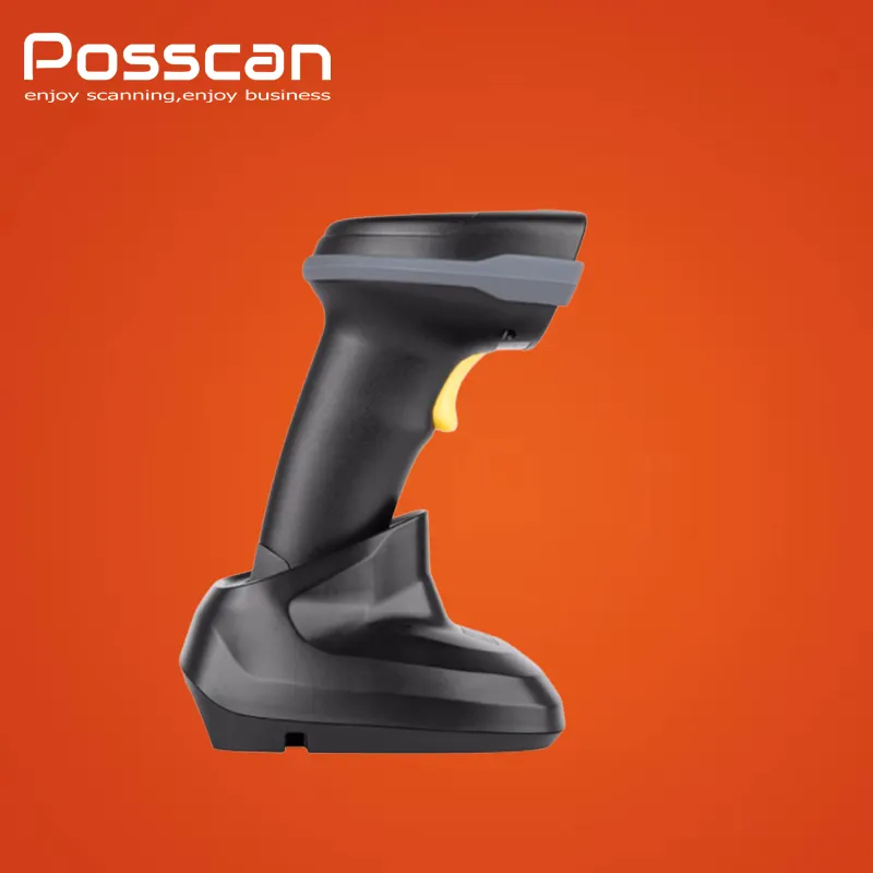 Fast decoding Wireless Barcode Scanner 1D Laser Handsfree 2.4G Long Range Transmission Distance