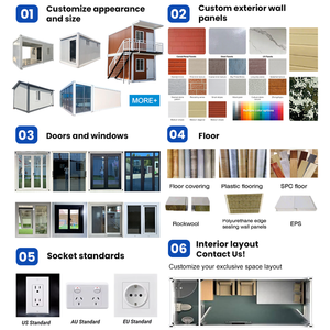 Casas Contenedor Desmontables en <span class=keywords><strong>Alquiler</strong></span> Cerca de Mí para Oficina en Casa y Almacén, Estructura Duradera de Madera y Acero, Material de Panel Sándwich - Product Image 4