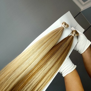 โรงงานขายส่งผมต่อแบบ I Tip ผมแท้คุณภาพพรีเมียมแบบ Double Drawn ไม่ผ่านการแปรรูป ผมเวอร์จินแบบ I Tip ต่อผมด้วยเคราติน ผมแท้รัสเซีย - Product Image 5