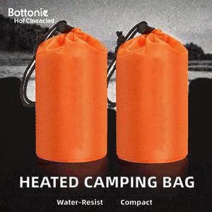 Sac de couchage d'urgence chauffant portable, matériau PE imperméable de 11 mm d'épaisseur, 117 g, léger, pour le camping en plein air et la survie - Product Image 3