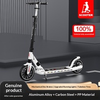 Trottinette en alliage d'aluminium pour enfants, adolescents et adultes ; 5-12 ans ; Conception à deux roues ; Pliable ; Garçons Filles ; Campus
