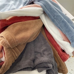 <span class=keywords><strong>Pigiama</strong></span> Invernale Lungo <span class=keywords><strong>in</strong></span> <span class=keywords><strong>Pile</strong></span> Corallo da Donna, Tinta Unita, Morbido e Caldo, Set <span class=keywords><strong>Pigiama</strong></span> Spesso per Ragazza - Product Image 6