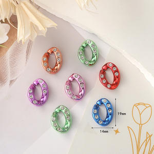 19*14 أو الماس مطلي بالكهرباء سلسلة مشبك سلاسل الذهب الاكريليك وصلات الزخرفية البلاستيك ABS موصلات بالجملة - Product Image 2