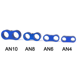 ชุดแคลมป์รัดท่ออลูมิเนียมอัลลอย AN4 AN6 AN8 AN10สำหรับดัดแปลงรถยนต์ใช้ยึดท่อน้ำมัน - Product Image 1