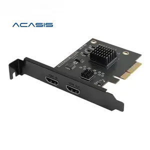 Scheda di acquisizione Video compatibile con Acasis PCIe HD 4 k60 HZ HDR interfaccia PCIe 2 k144 1080 p240 PS5 Bulid-in cattura sorgente Audio Video