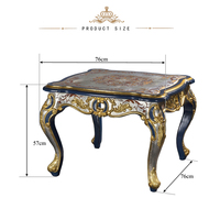 Table basse de luxe de la série européenne Yips LD-1703-1518, table d'appoint