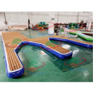 Inflatable <strong>Modular</strong> <strong>Floating</strong> <strong>Docks</strong> Water Jump Inflatable <strong>Platform</strong> <strong>Dock</strong> Raft Island for Pontoon Boat Jet Ski - Product Image 2