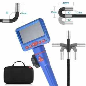 Taşınabilir endüstriyel Video Borescope yılan endoskop araba motoru tamir algılama 4.3 ''ekran