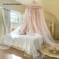 Nouvelle moustiquaire de lit double couche pliable et respirante en maille pour chambre à coucher