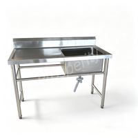 Évier de cuisine moderne multifonctionnel en acier inoxydable pour hôtels, fermes, marchés alimentaires, écoles, appartements – Vente directe usine