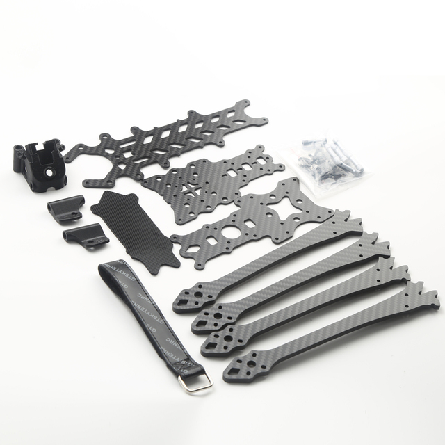 Ailuosida FPV Carbon Fiber Plastic Freestyle Frame Kit Long Range Drone Racing UAV Parts Kit Mini Quadcopter Accessories Flight