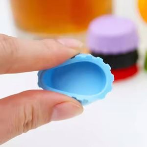 6Pcs Cheap Reusable Silicone <b>Beer</b> Saver Bottle Soda Cola <b>Cap</b> Wine Protective Stopper Beverage Lid - Product Image 4