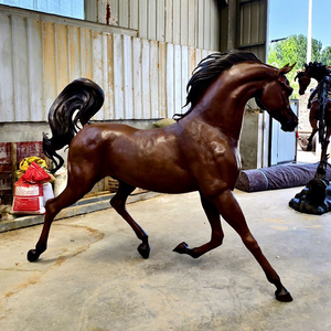 Escultura de Caballo Árabe <span class=keywords><strong>en</strong></span> Bronce, Estatua Decorativa de Metal Fundido para Jardín, <span class=keywords><strong>en</strong></span> <span class=keywords><strong>Venta</strong></span> - Product Image 1