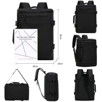 Sac à dos imperméable antivol en PU pour l'école et le travail, grande capacité, sac de voyage portable avec fermeture éclair pour hommes