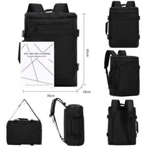 <span class=keywords><strong>Sac</strong></span> à dos imperméable antivol en PU pour l'école et le travail, grande capacité, <span class=keywords><strong>sac</strong></span> de voyage portable avec fermeture éclair pour hommes - Product Image 3