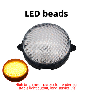 Lámpara LED ABS/PC con cabezal IP65, luz intermitente/fija, montaje en pared, alimentación externa <span class=keywords><strong>para</strong></span> autopistas, zonas de construcción, carreteras urbanas, estacionamientos - Product Image 1